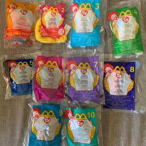 Ty McDonald's Teenie Beanie Babies 1-10 from year 2000